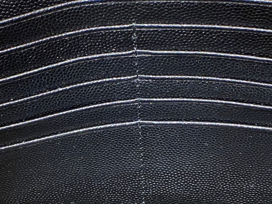 [TOP] Yves Saint Laurent YSL WOC Matelasse Medium Purse - All Black