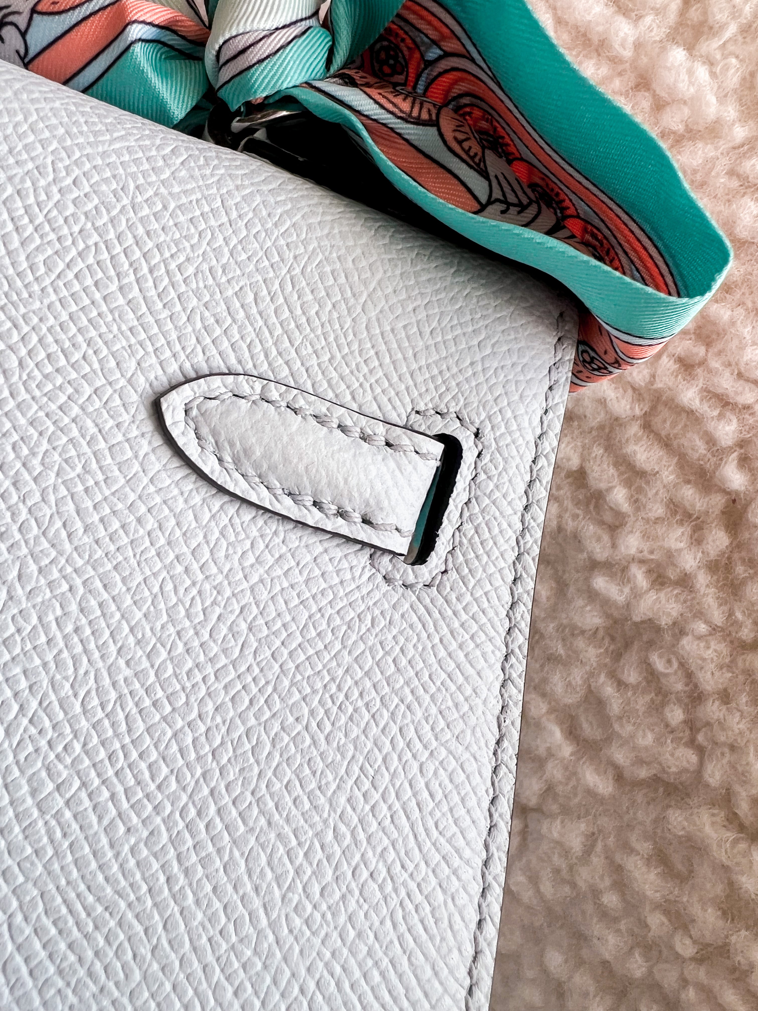 [TOP] HERMES Kelly Epsom Leather 25cm - Blue Brume SHW