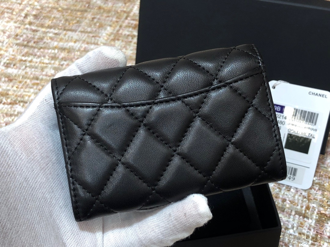 [TOP]CHANEL Classic Flap Cardholder Black 11x7cm - 4 Types