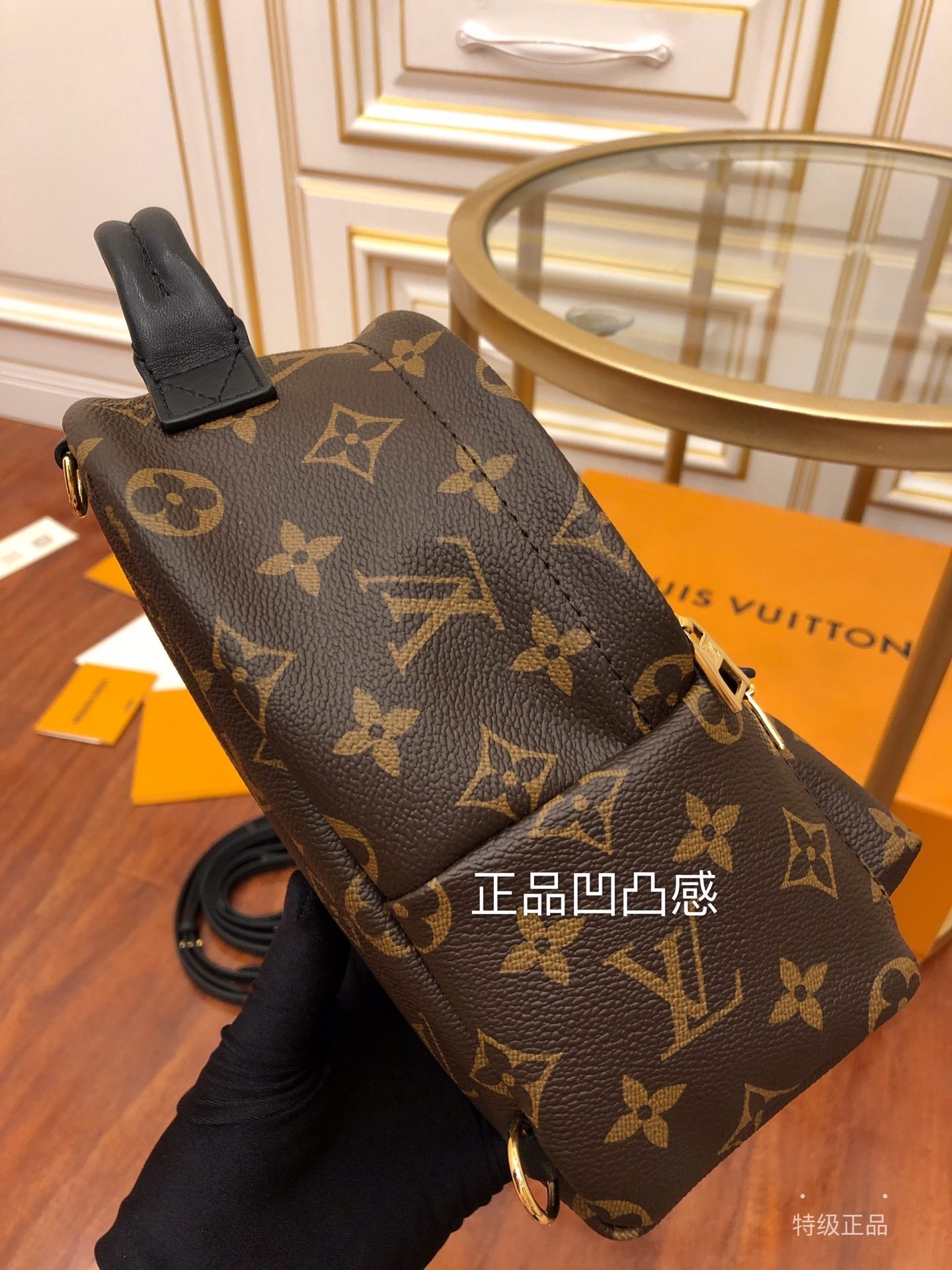 [TOP] Louis Vuitton LV £V Monogram Palm Springs Mini Backpack  16cm x 21.5cm x 9.5cm-Brown