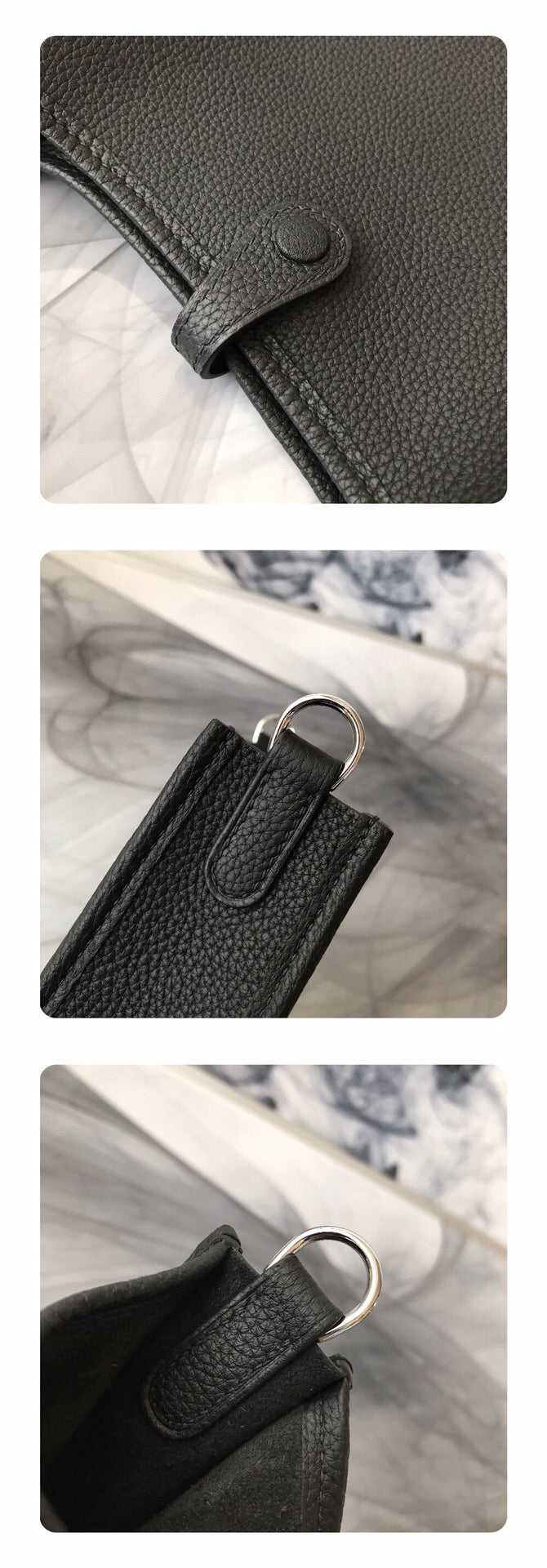 [TOP] HERMES Evelyn 16 Bag - Black w PHW