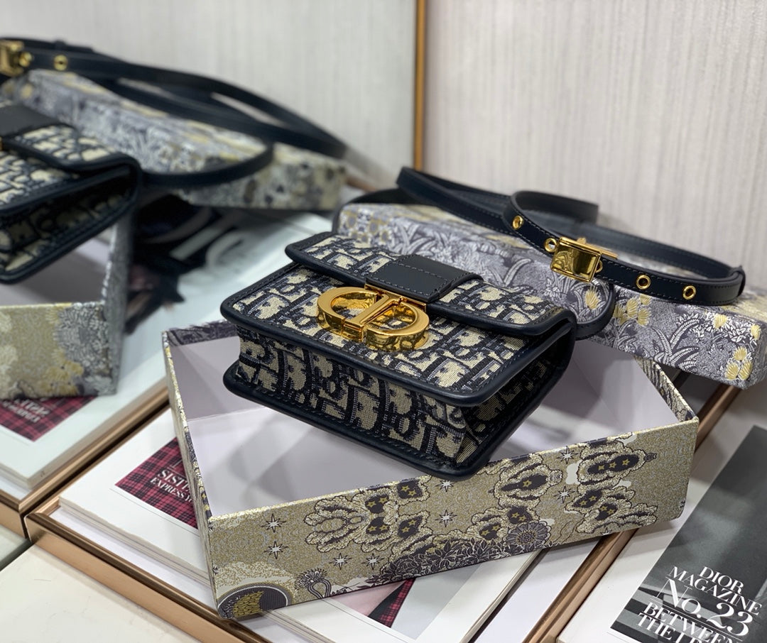 [Top] Christian Dior 30 Montaigne Jacquard Bag Mini