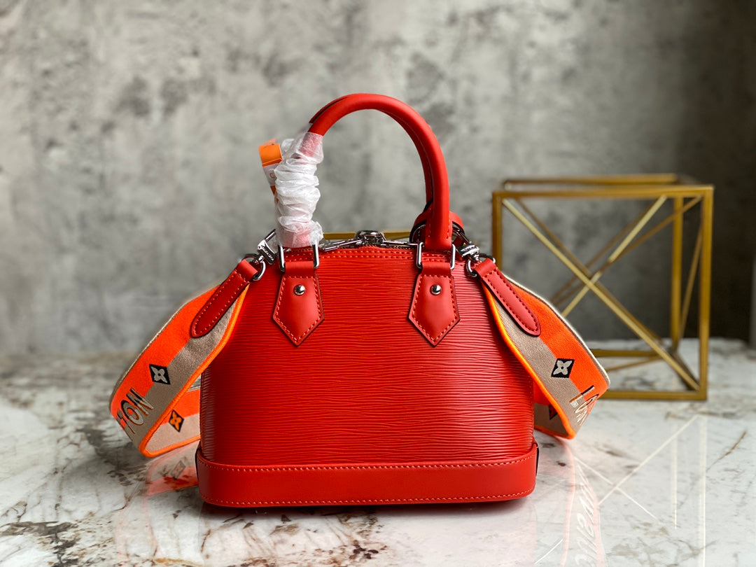 [TOP] Louis Vuitton LV  Alma BB Epi Leather 23.5X17.5X11.5cm - Red
