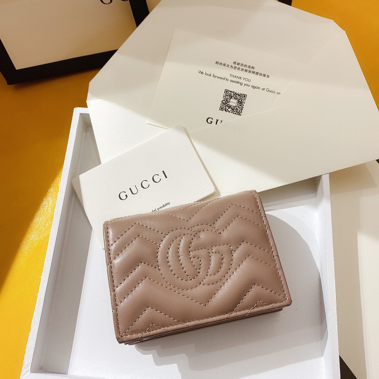 [TOP] GUCCI GG Marmont Card Case - 4 Colours