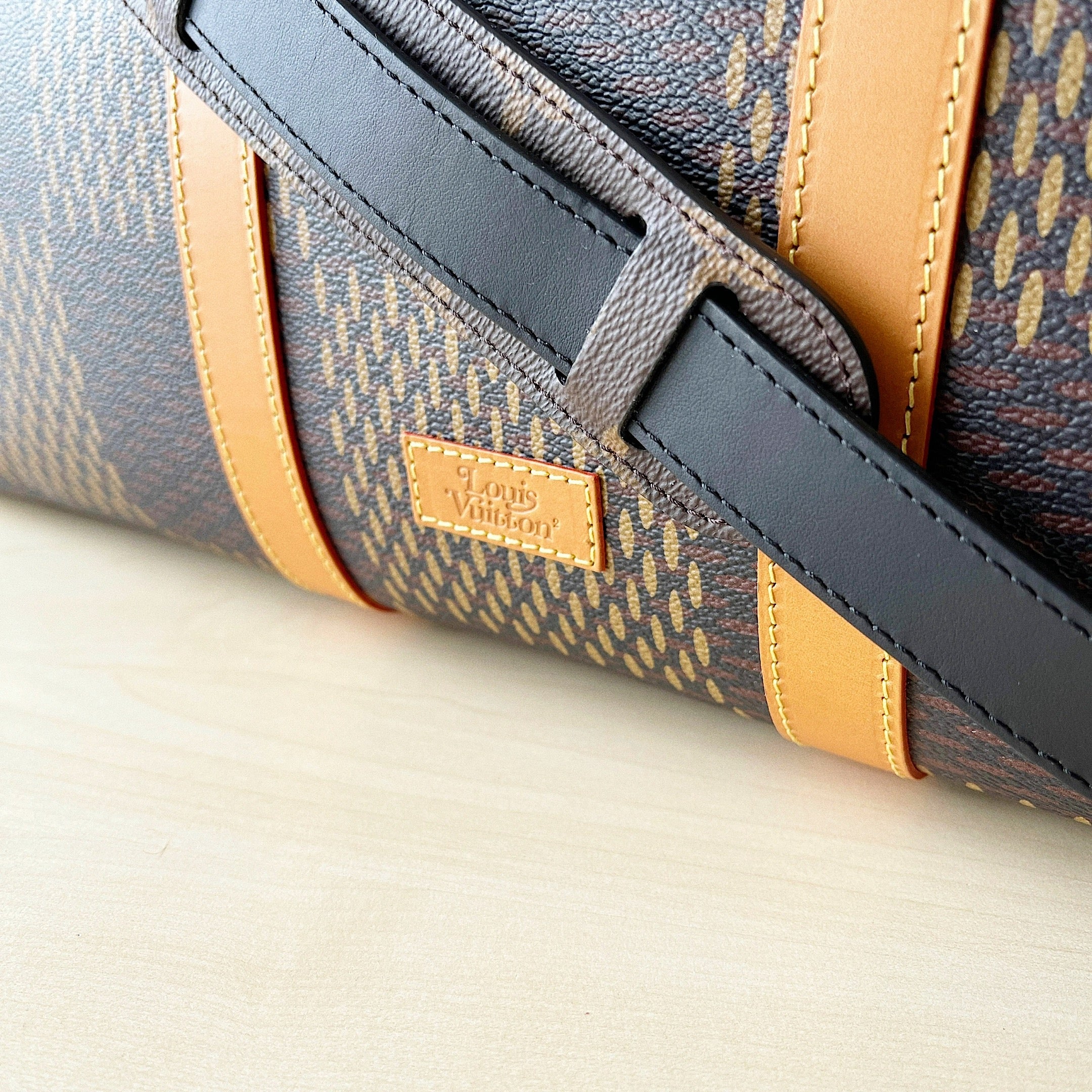 [TOP] Louis Vuitton LV L*V x Nigo Keepall 50 Bag-Brown
