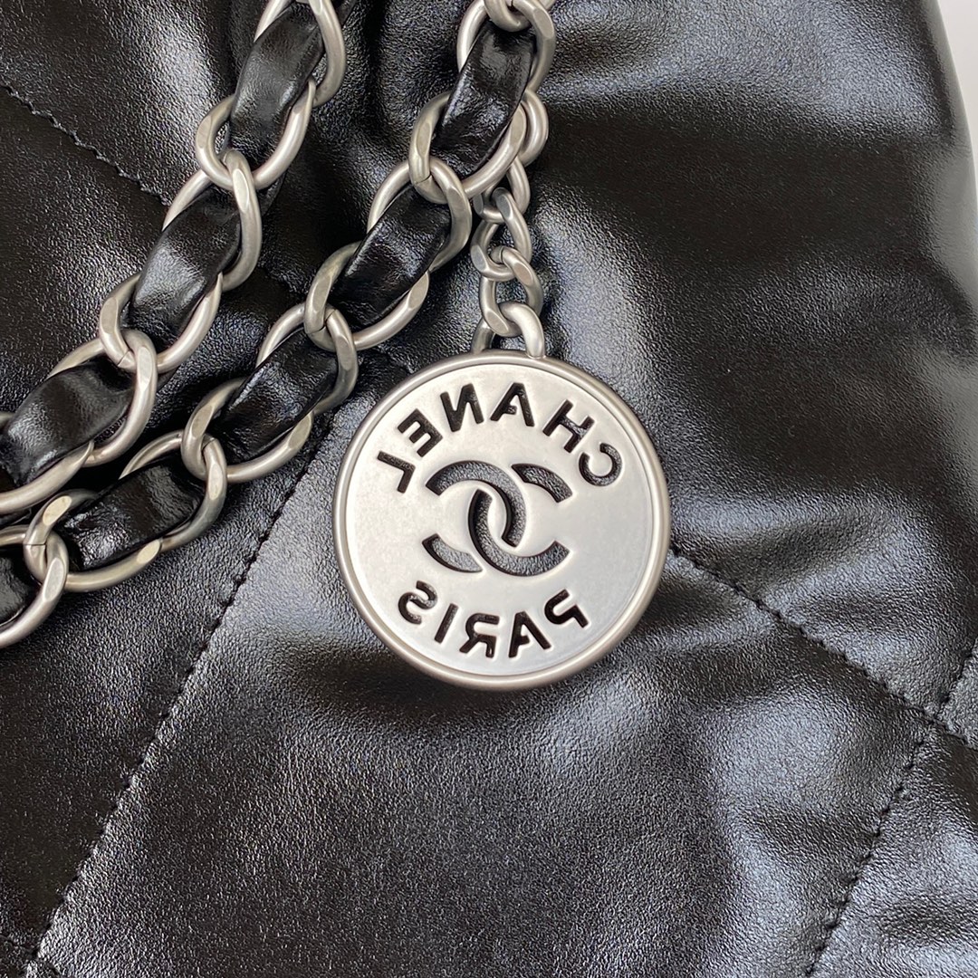 [TOP] CHANEL 22 Bag 35CM - SHW - Black