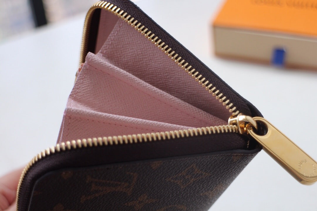 [TOP] Louis Vuitton LV LV Zippy Wallet Monogram - Pink