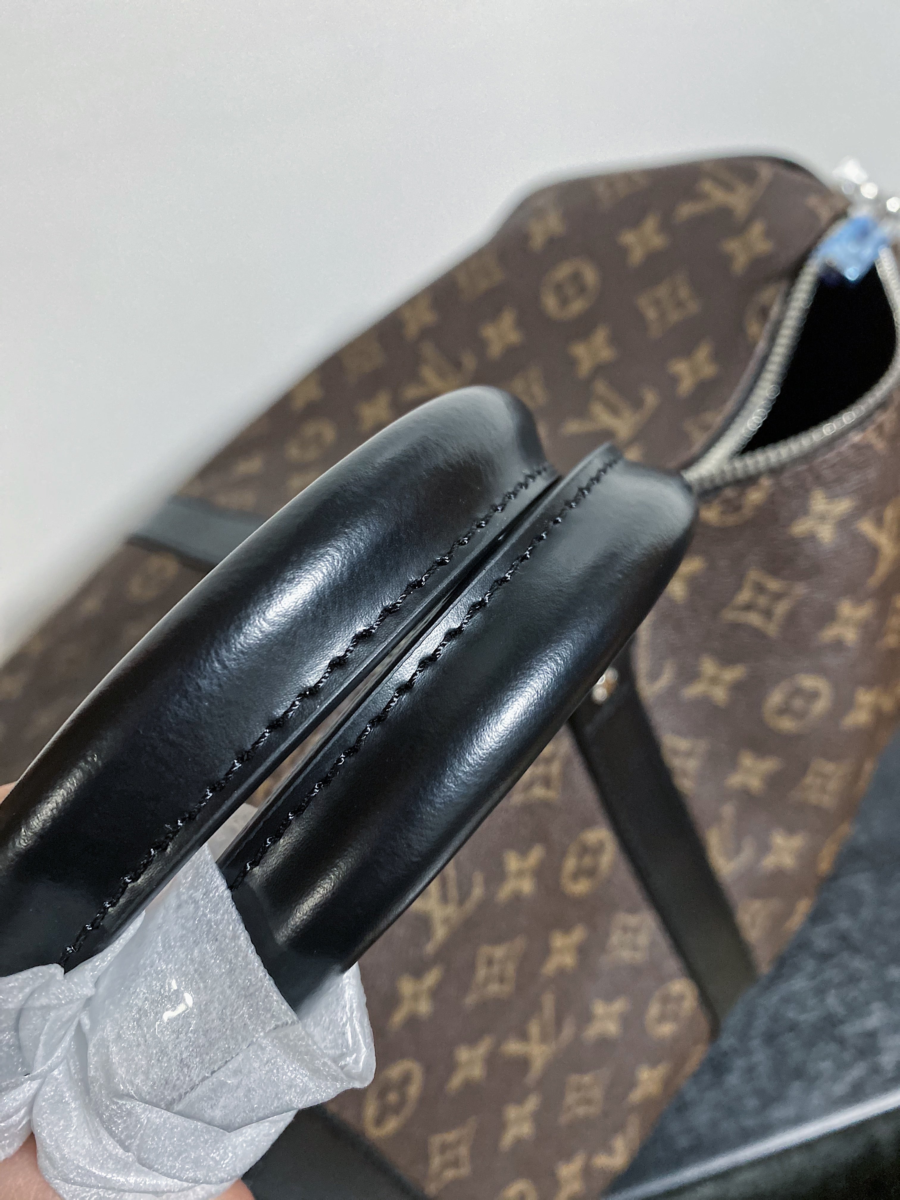 [TOP] Louis Vuitton LV Keepall Bandouliere Travel Bag 50cm - Monogram Black Trim Leather