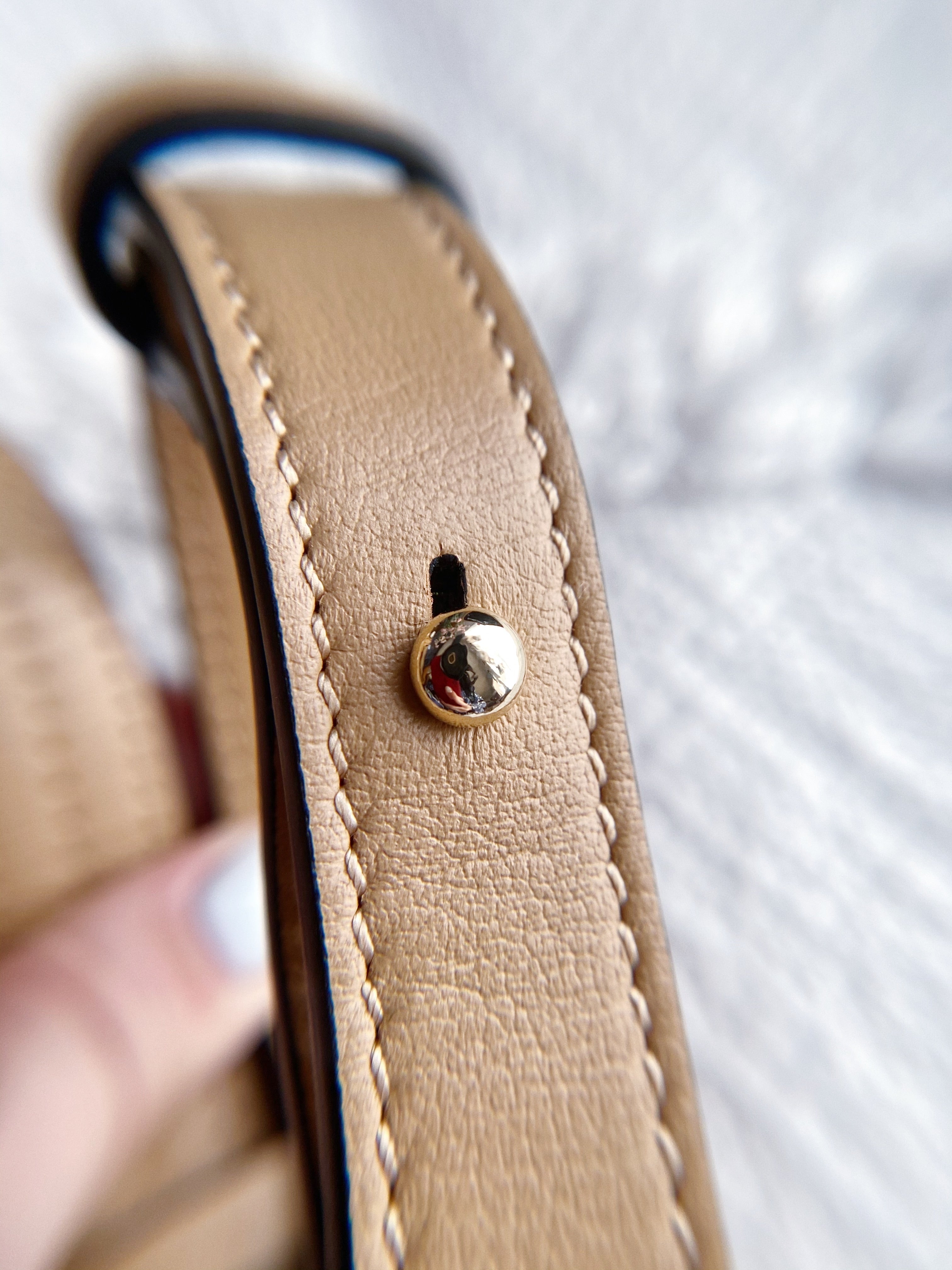 [TOP] Chloe Small Faye Leather Satchel - BEIGE