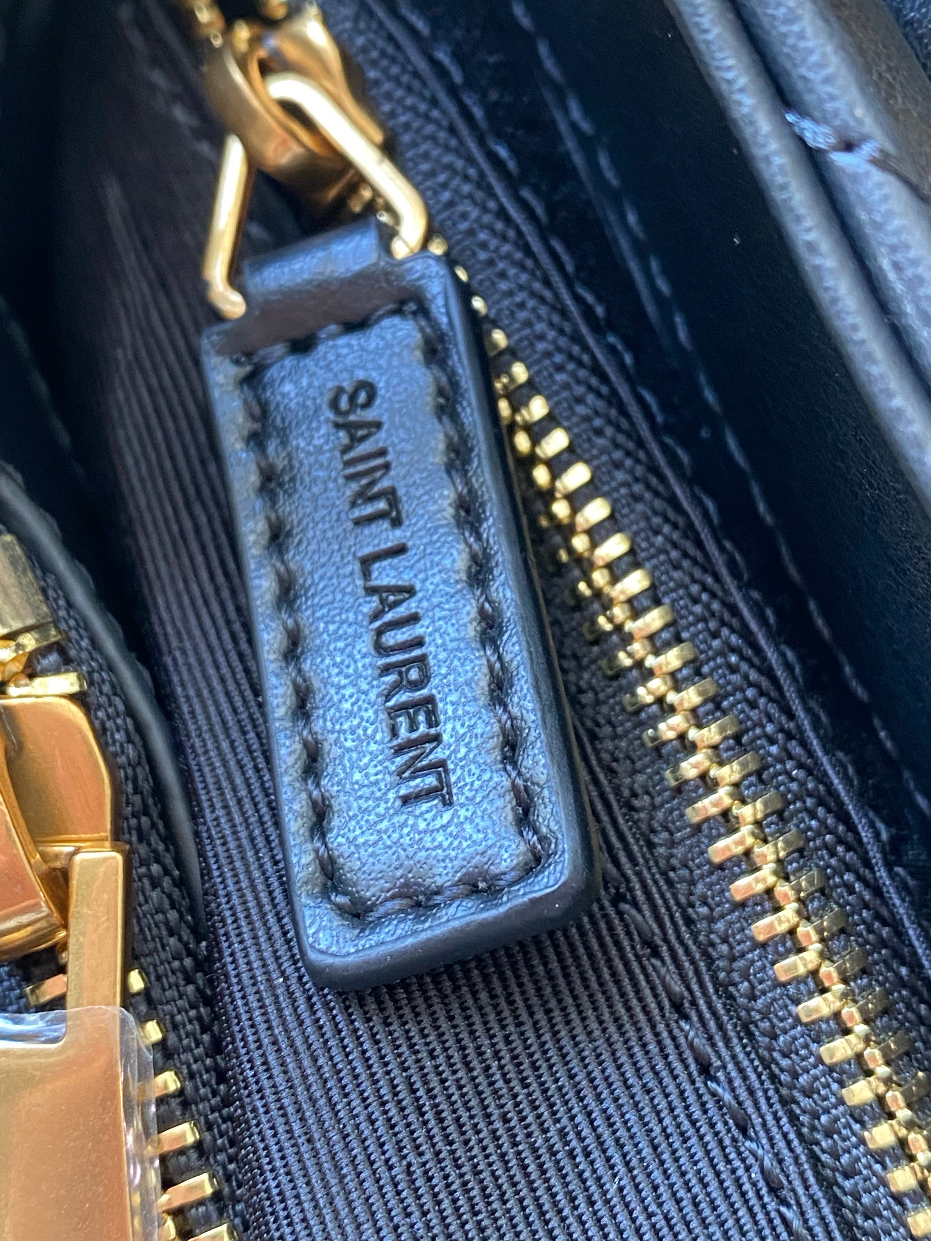 [TOP] Yves Saint Laurent YSL LouLou Bag Medium 25cm - Black w GHW