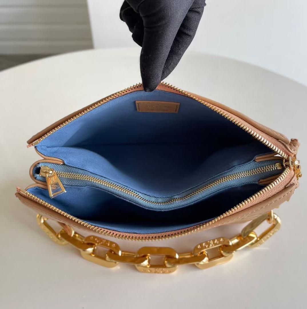 [TOP] Louis Vuitton LV Coussin Bag 22x17x8cm/26x20x12cm - Dark Beige