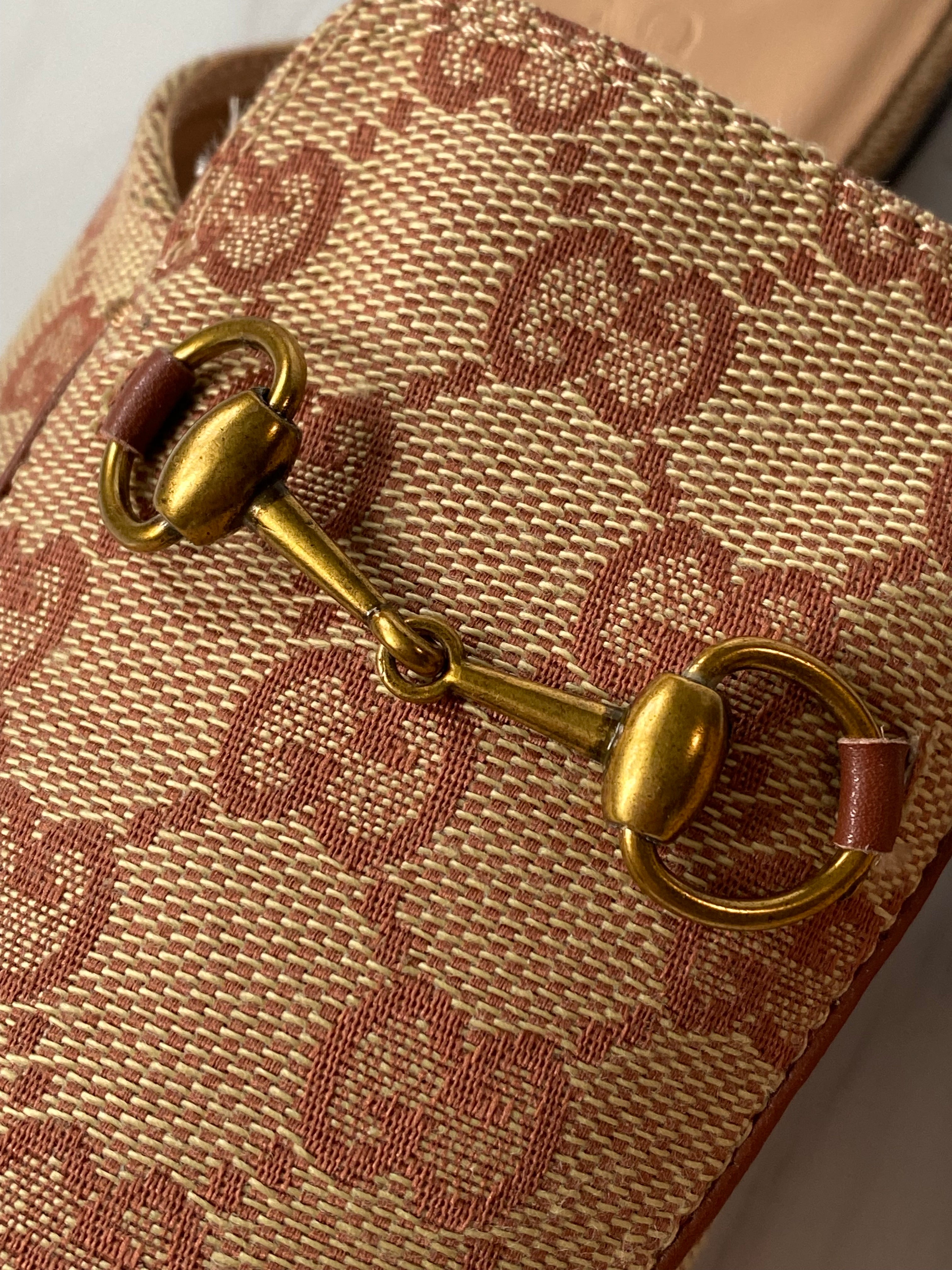 [TOP] GUCCI Princetown Canvas Mules Sandals - Brown