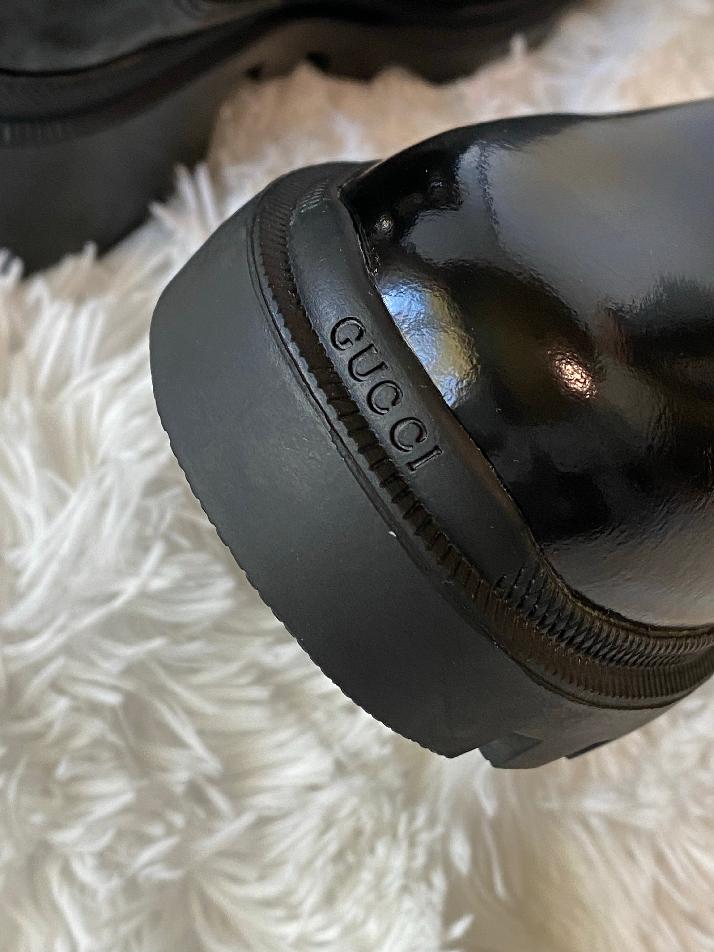 [TOP] GUCCI Ankle Gems Boots - Black