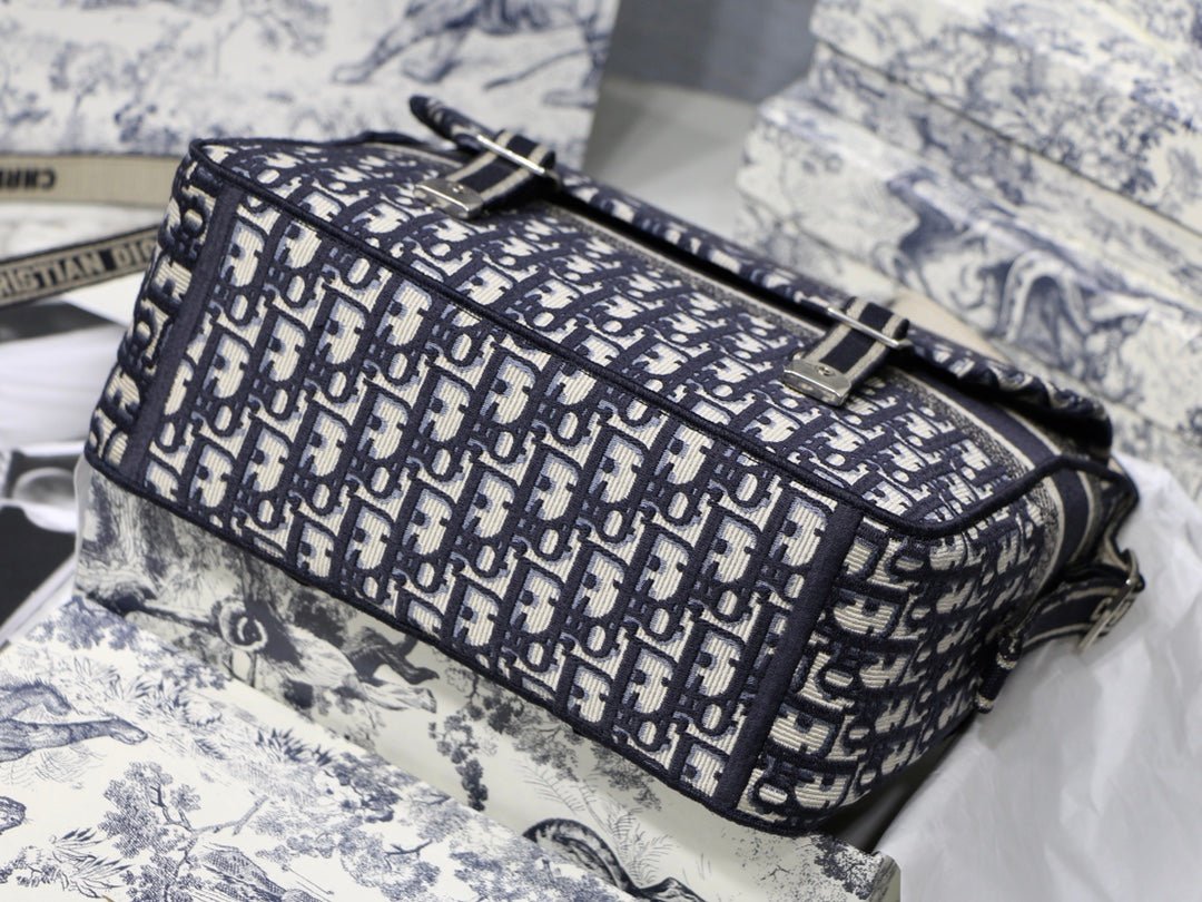[TOP] Christian Dior Camp Oblique Bag Medium - Deep Blue