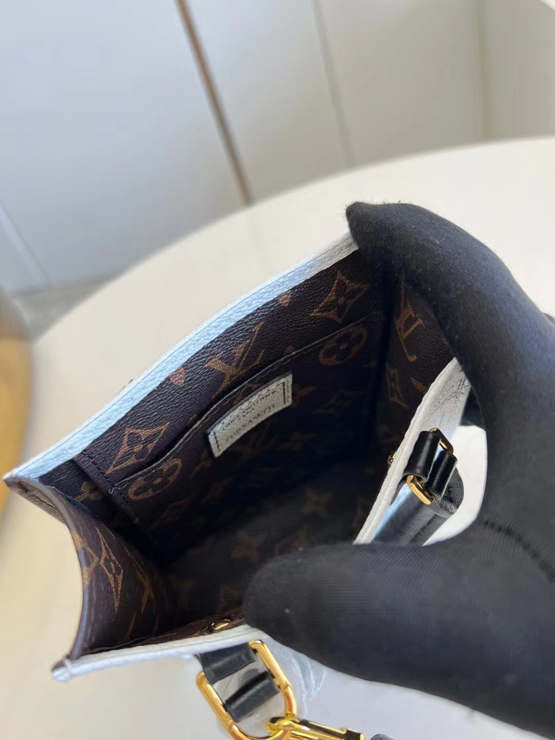 [TOP] Louis Vuitton LV Sac Plat Bag 14x17x5cm- White Houses Printed