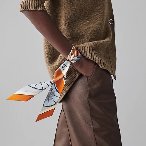 [TOP] HERMES Twilly Springs Springs Twilly 86 x 5 cm - Four Colours