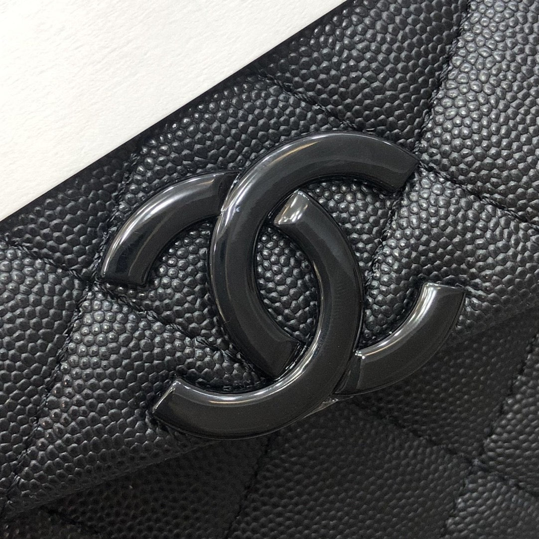 [TOP] CHANEL Flap Bag Caviar Small - Black & Blaxk Hardware