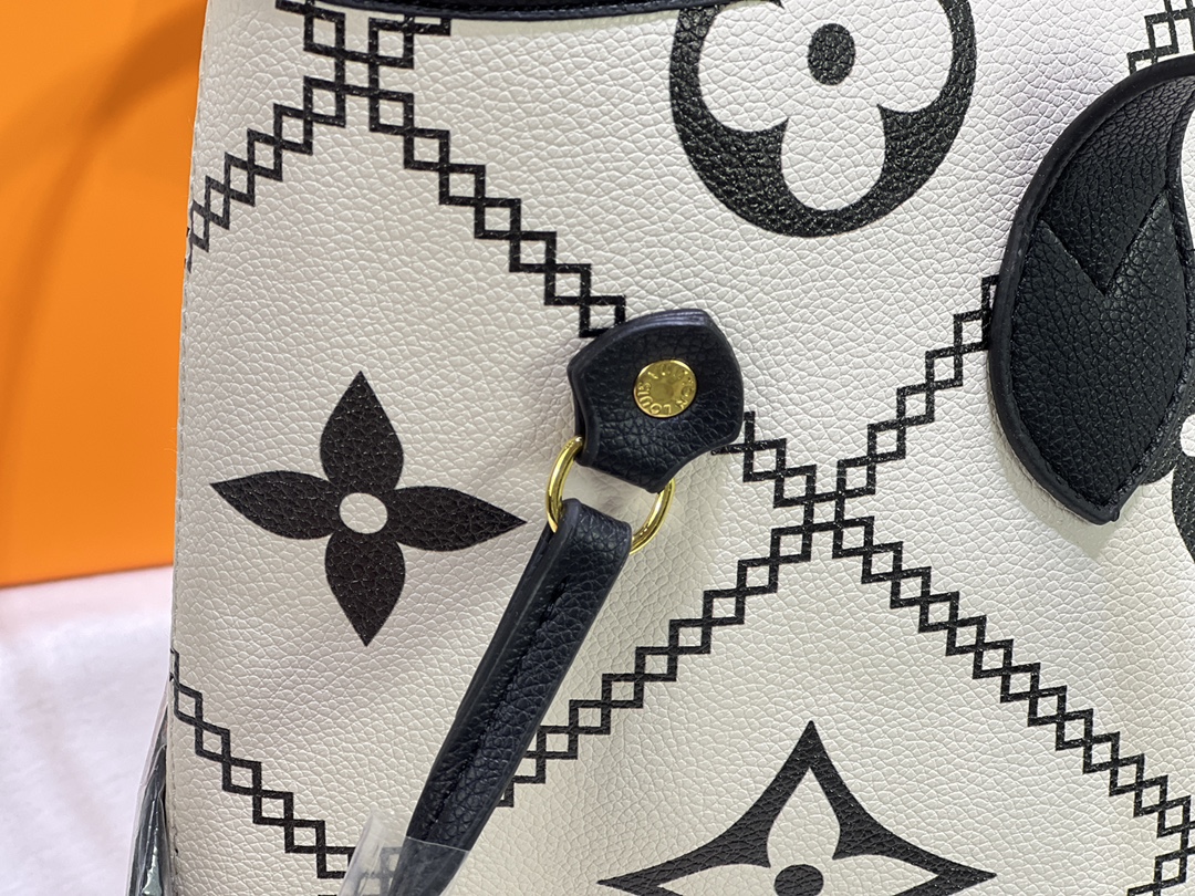 [TOP] Louis Vuitton LV Neverfull Full leather Bag 32x29x17cm -2 colors