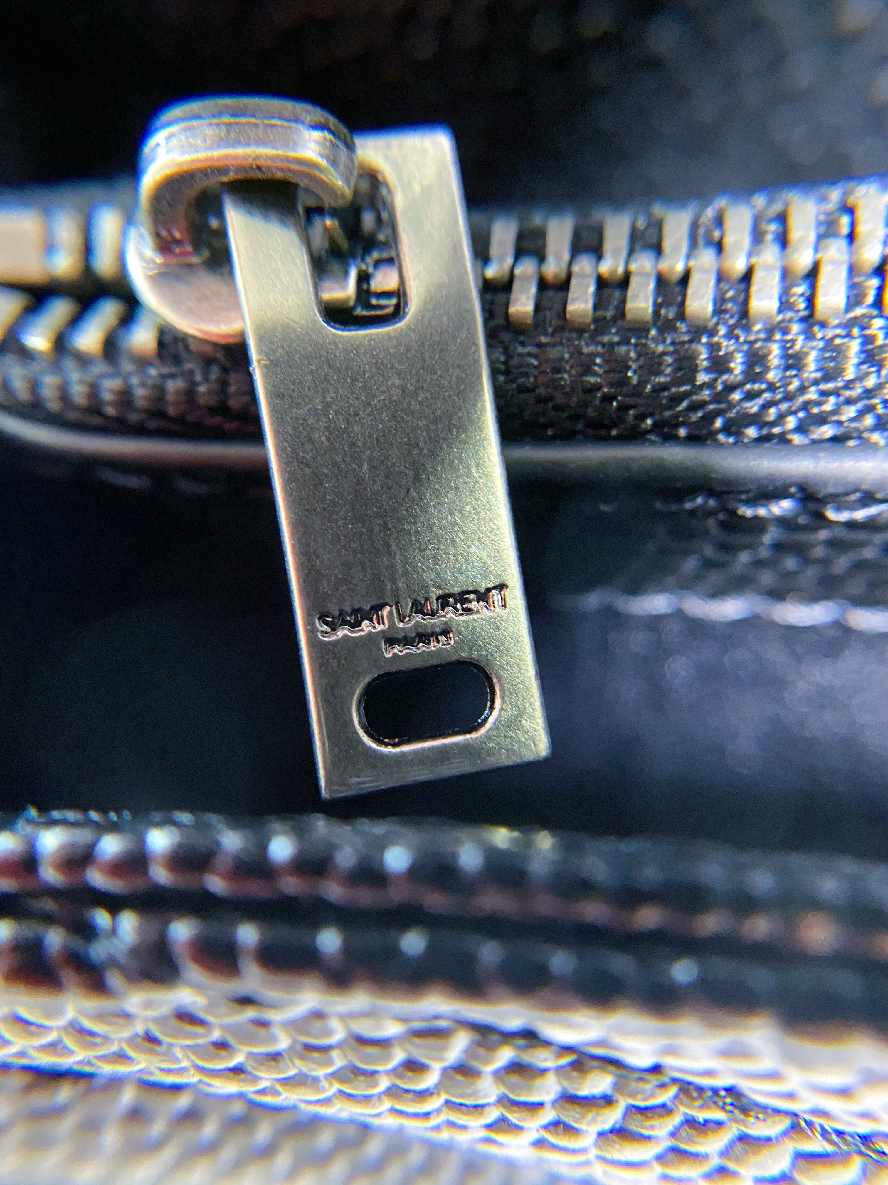 [TOP] Yves Saint Laurent YSL Monogram WOC Grain Leather - BLACK