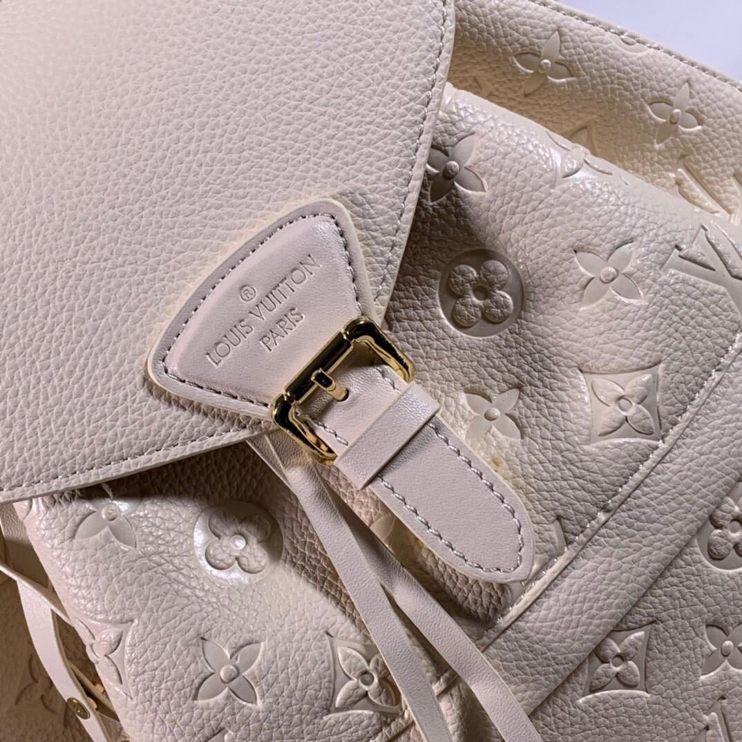 [TOP] Louis Vuitton LV Montsouris Backpack Empreinte PM 27.5 x 33.0 x 14.0cm- WHITE