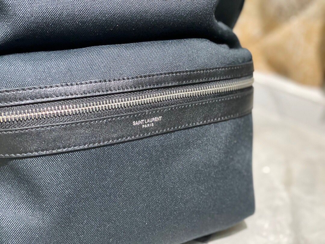 [TOP] Yves Saint Laurent YSL Canvas City Backpack - Black