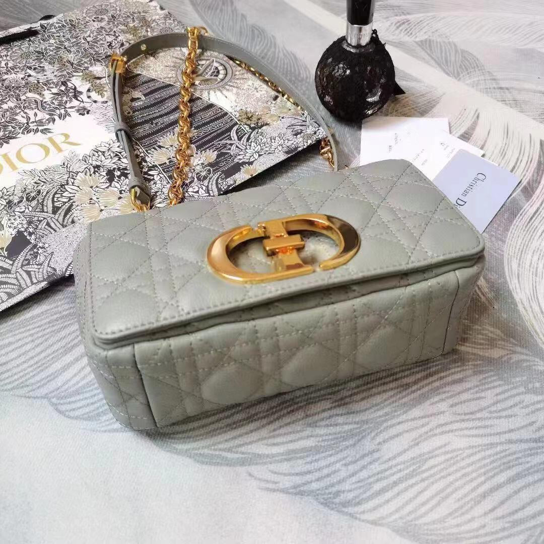 [TOP] Christian Dior Caro Bag Small - Cloud Blue