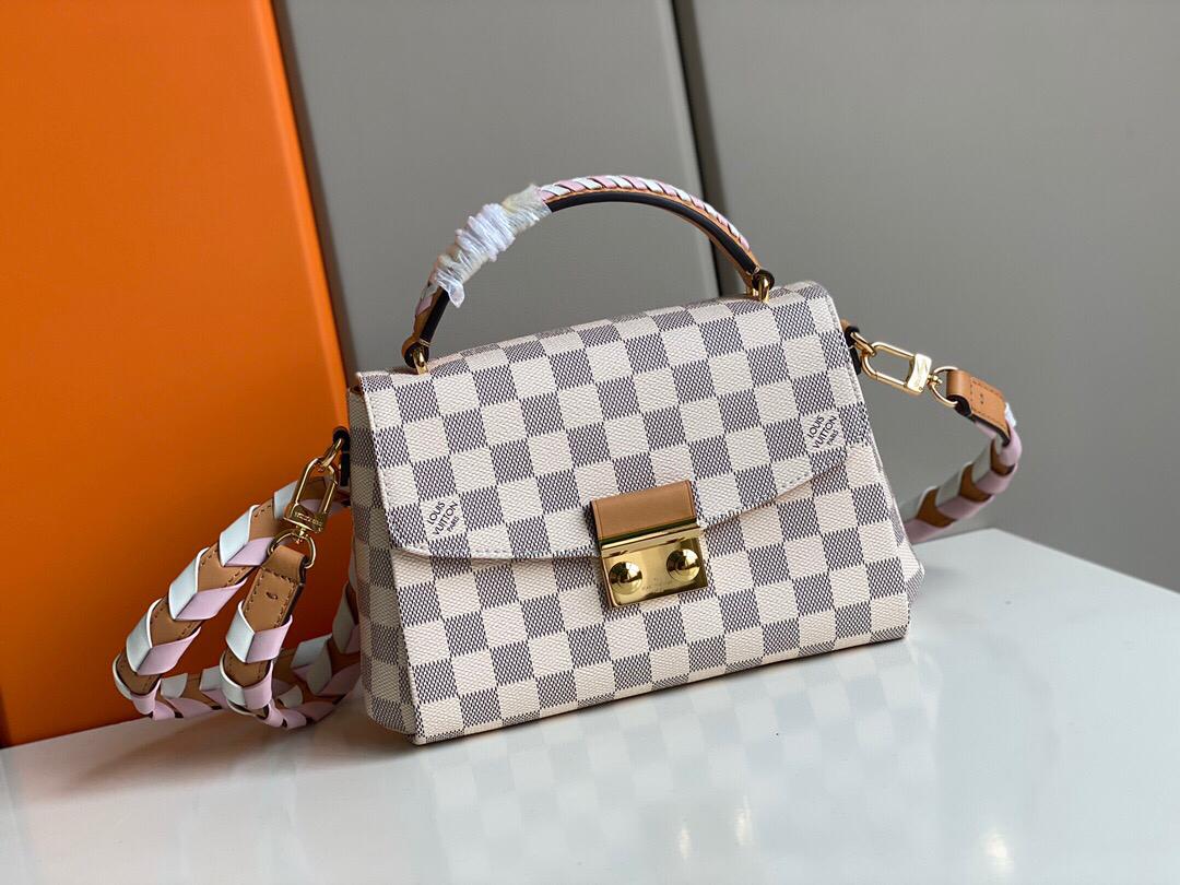 [TOP] Louis Vuitton LV LV Damier Azur Braided Croisette