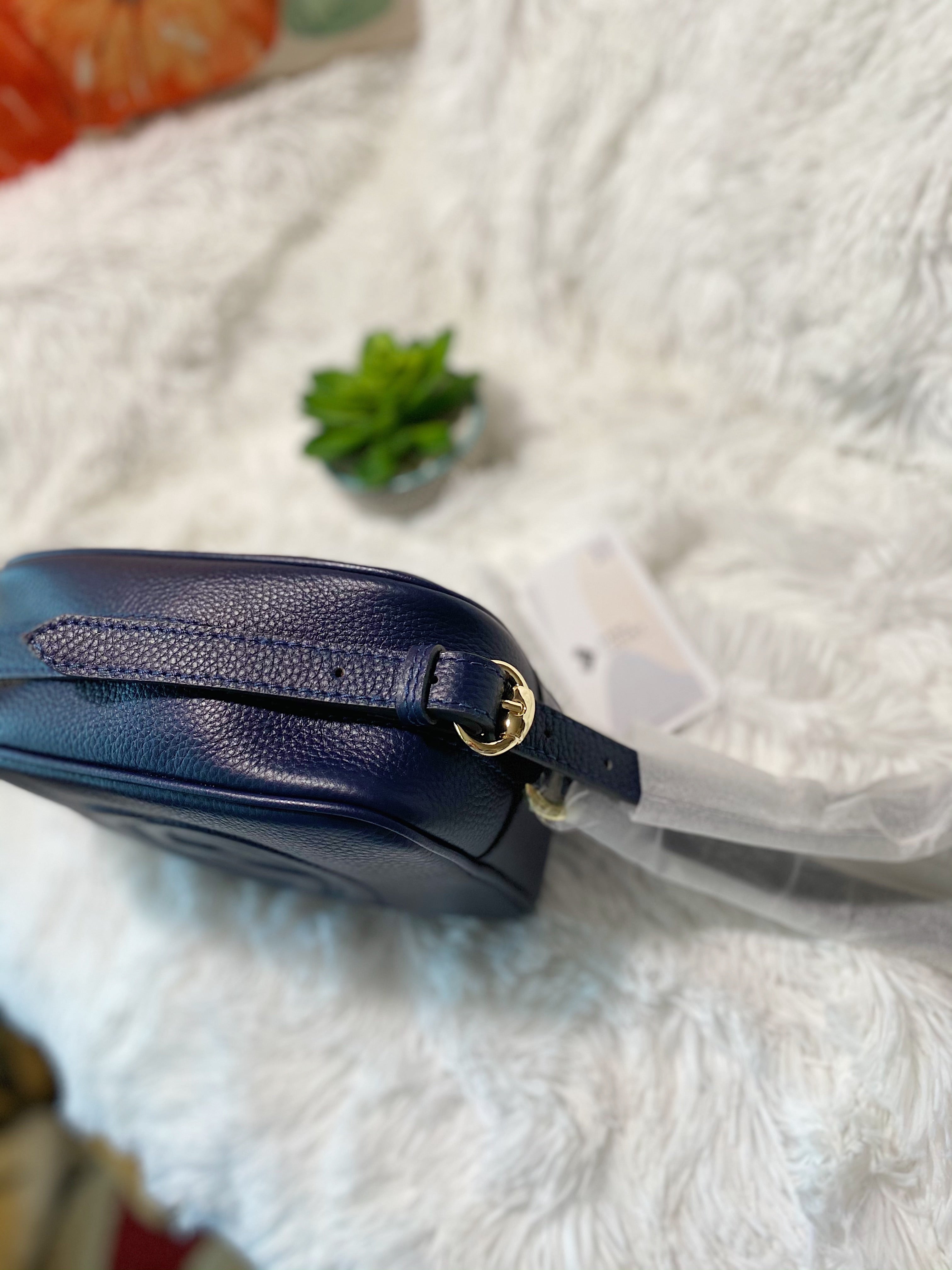 [TOP] GUCCI Soho Disco Bag - Navy Blue