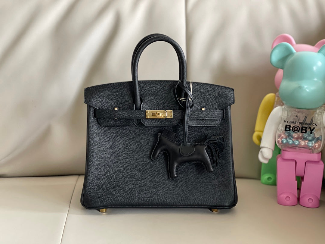 [TOP] HERMES Birkin Epsom Bag 25cm - Black