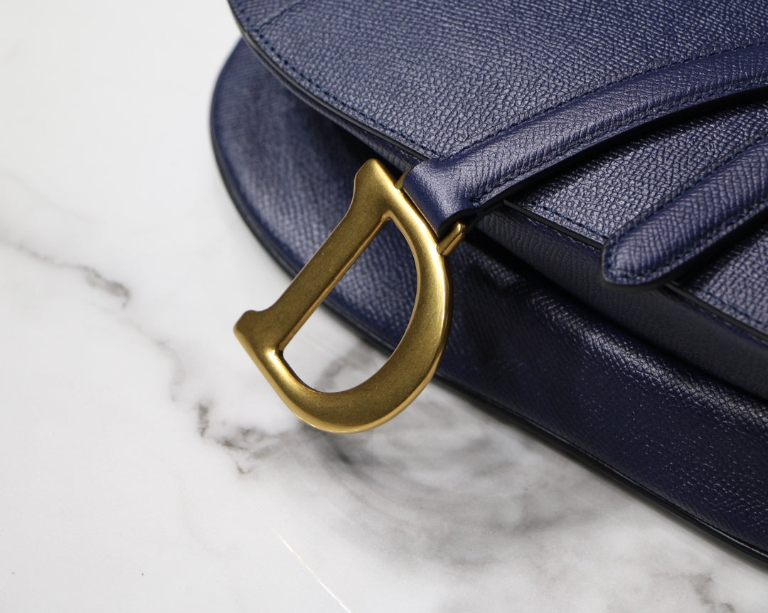 [TOP] Christian Dior Saddle Bag Medium - Navy Blue