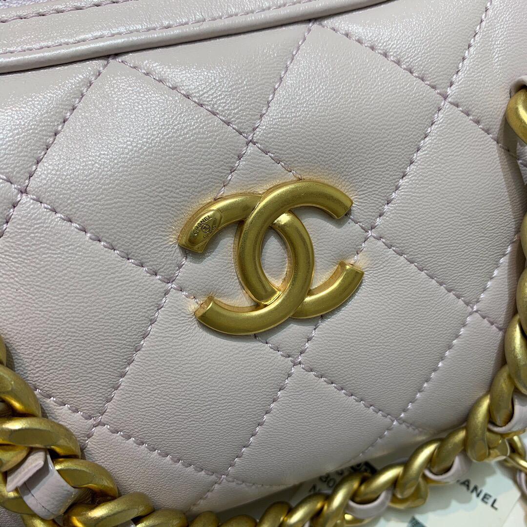 [TOP] CHANEL Bowling Bag  Mini - Light Pink