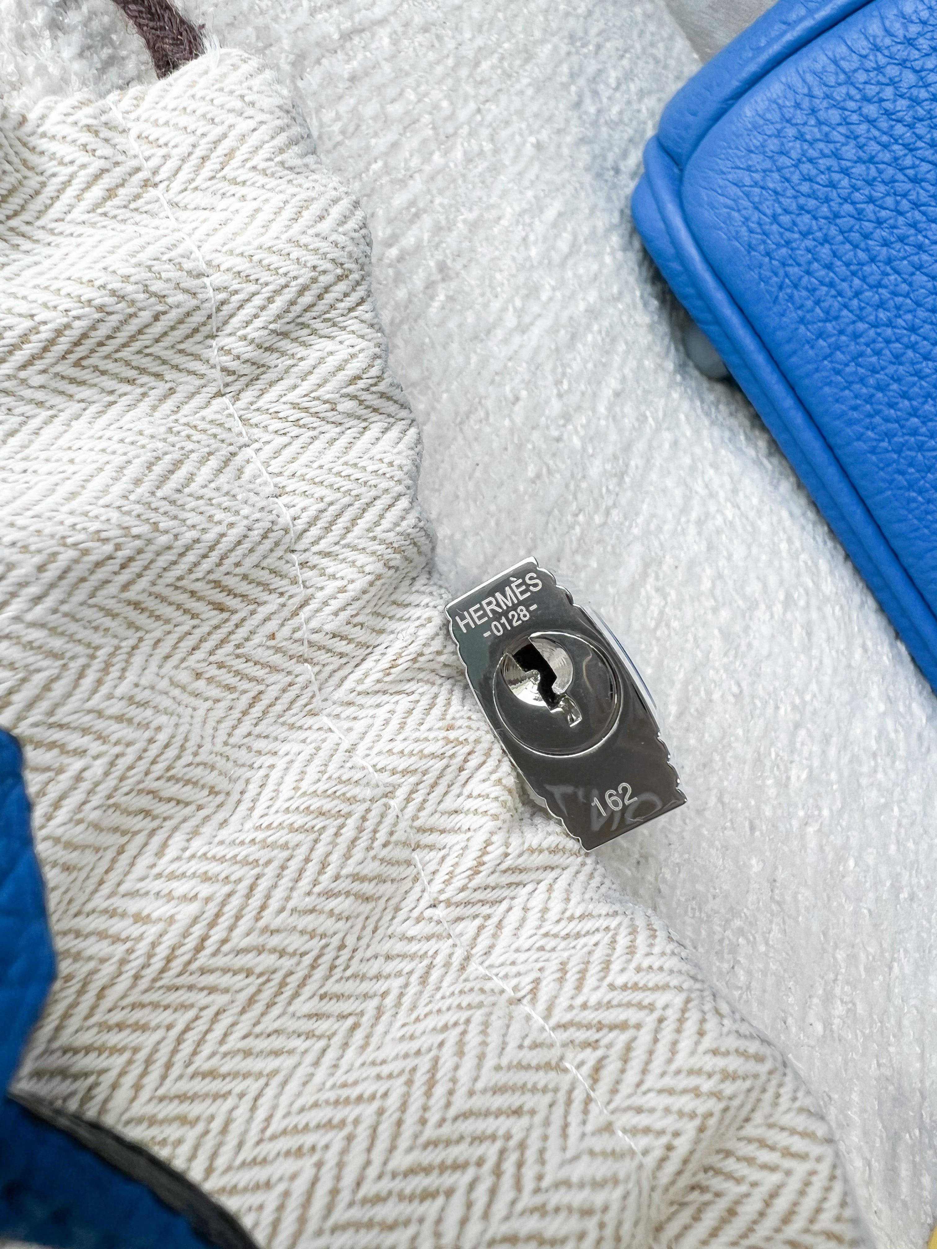 [TOP] HERMES Birkin Togo Leather 25cm - Blue & PHW