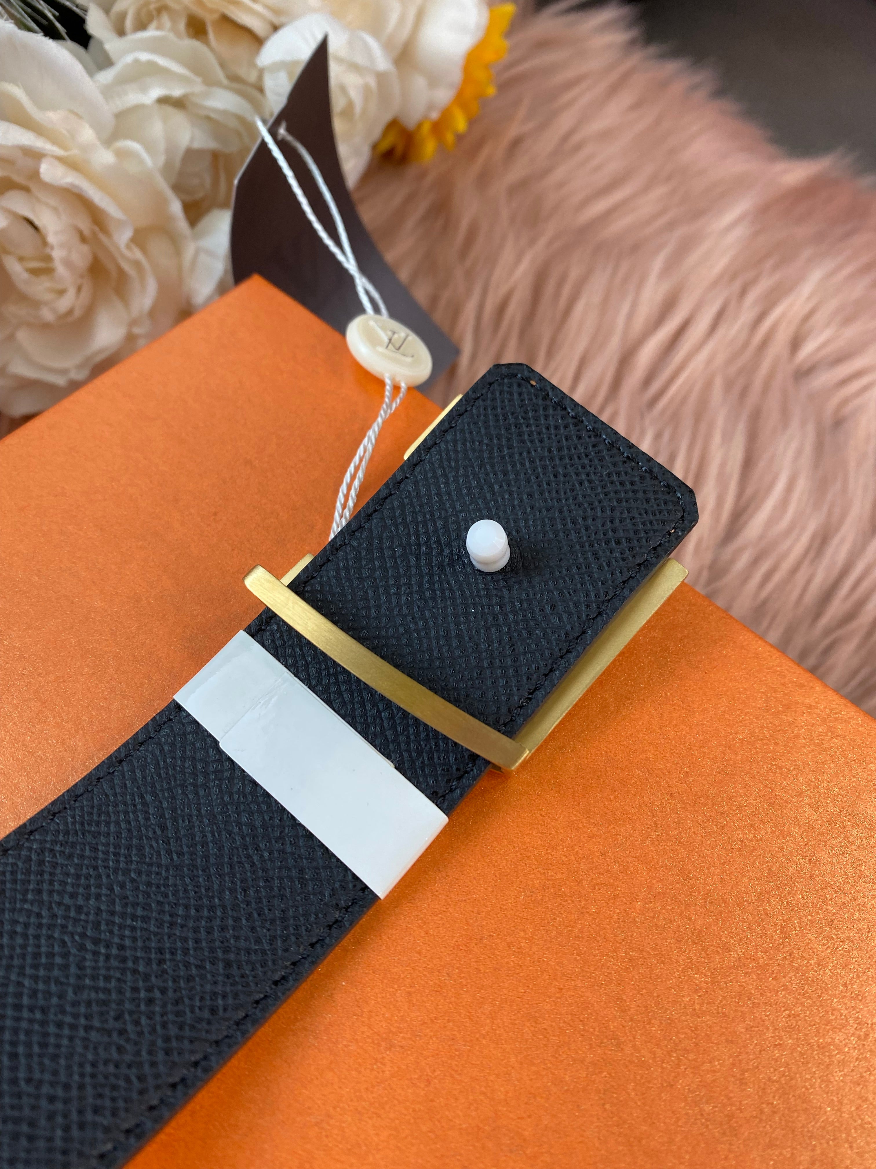 [TOP] Louis Vuitton LV LV Unisex Initiales 40mm Reversible Belt - Brown