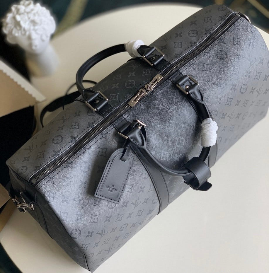 [TOP] Louis Vuitton LV Travel  Keepall Bag 50-Black