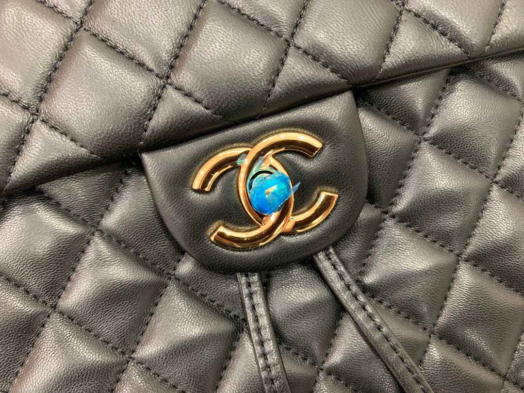 [TOP] CHANEL Quilted Lambskin Urban Spirit Large Backpack - Black