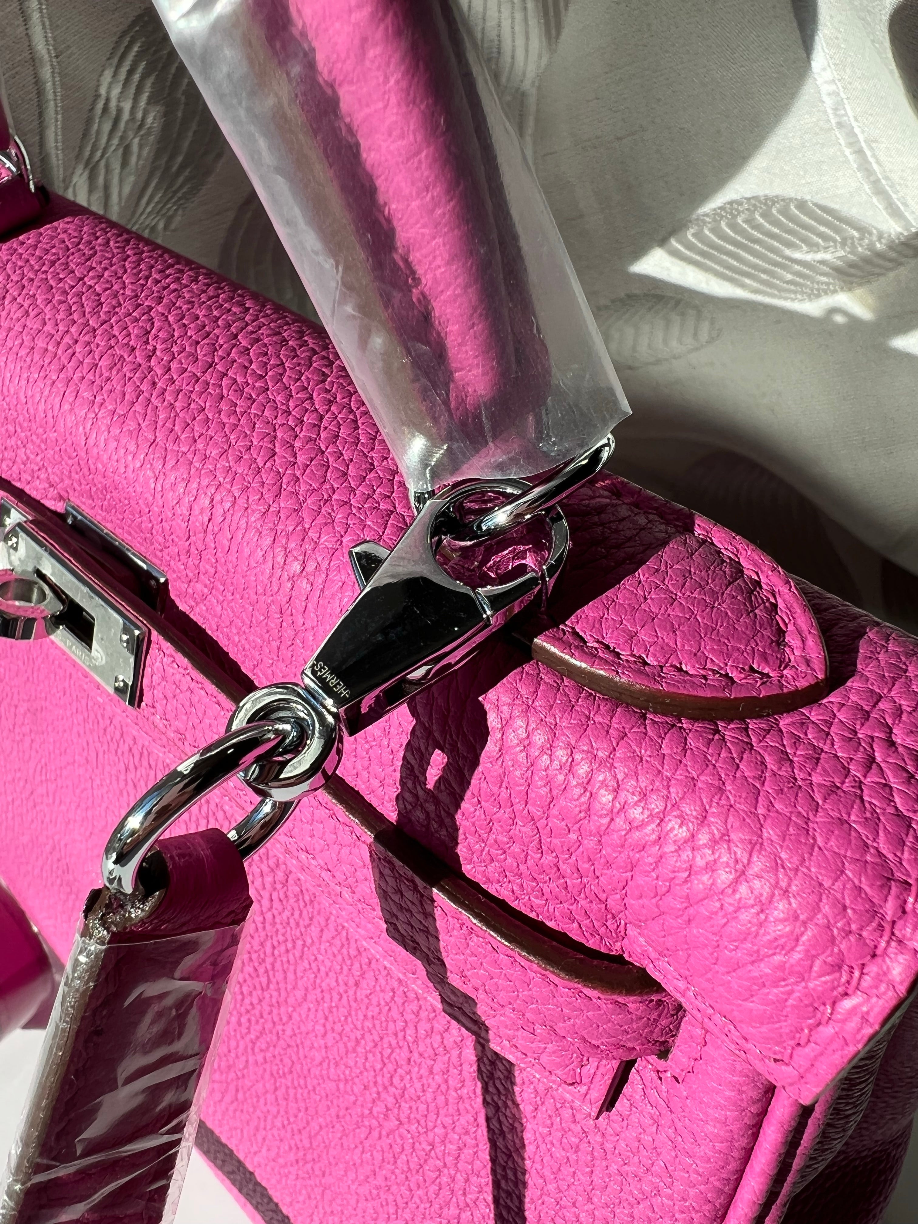 [TOP] HERMES Kelly Togo Leather 25cm - Rose Pourpre