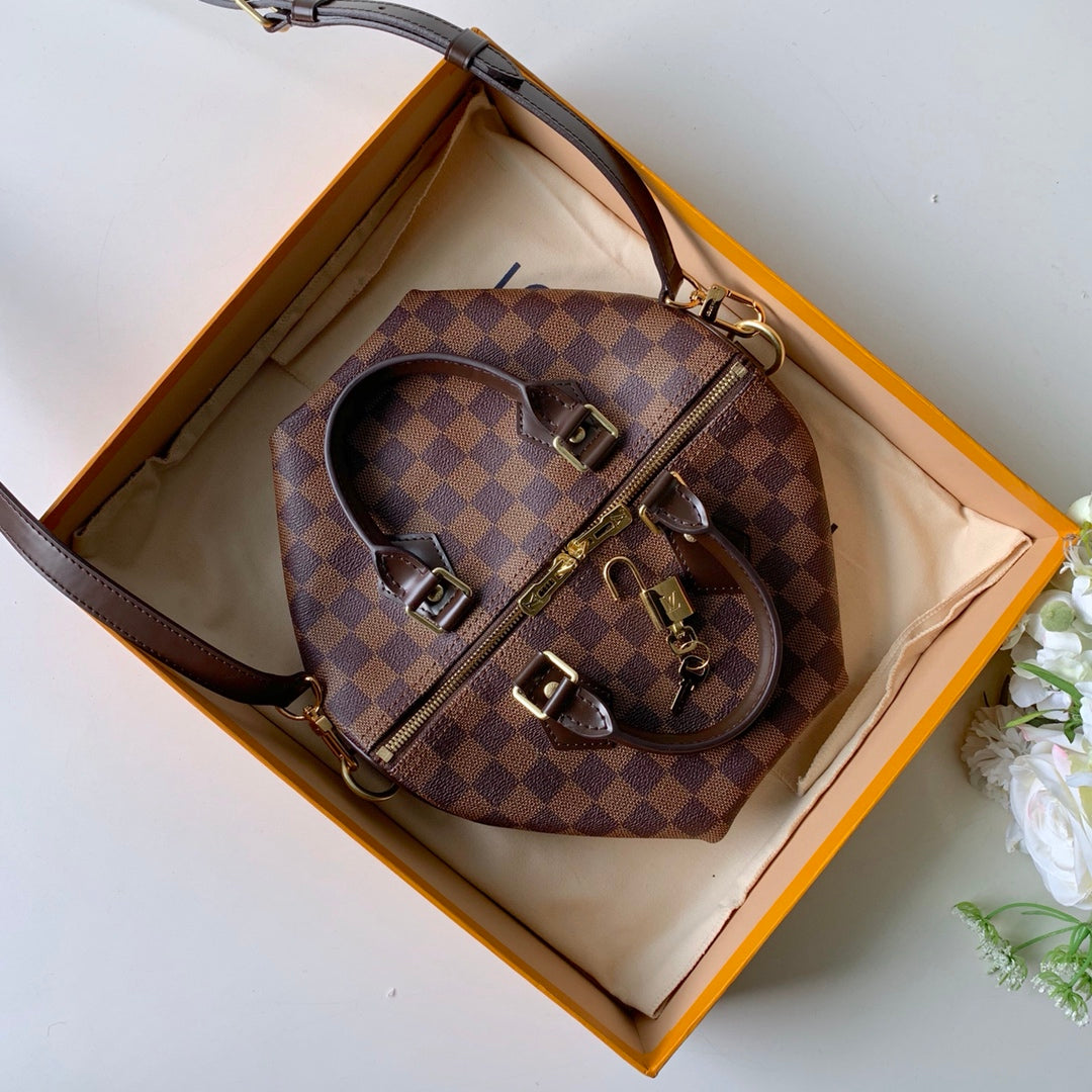 [TOP] Louis Vuitton LV L*V Speedy 25 Damier Ebene