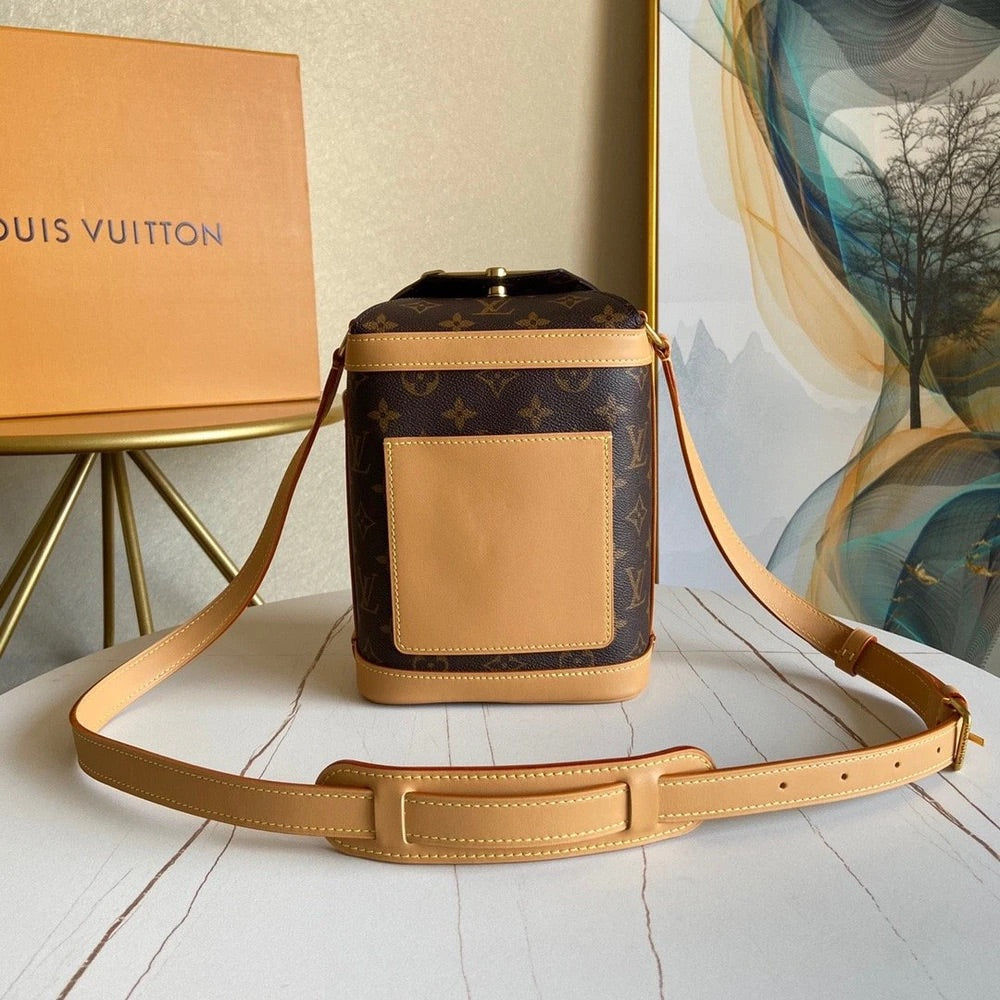 [TOP] Louis Vuitton LV  Legacy Milk Box Bag 16.5x21.5x11.5cm-Brown