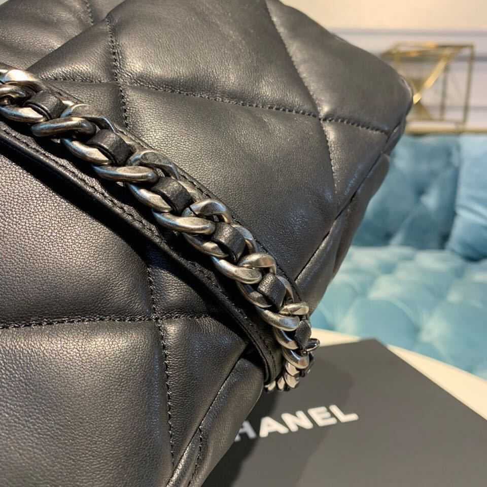 [TOP] CHANEL 19 Bag Maxi 36CM - Black