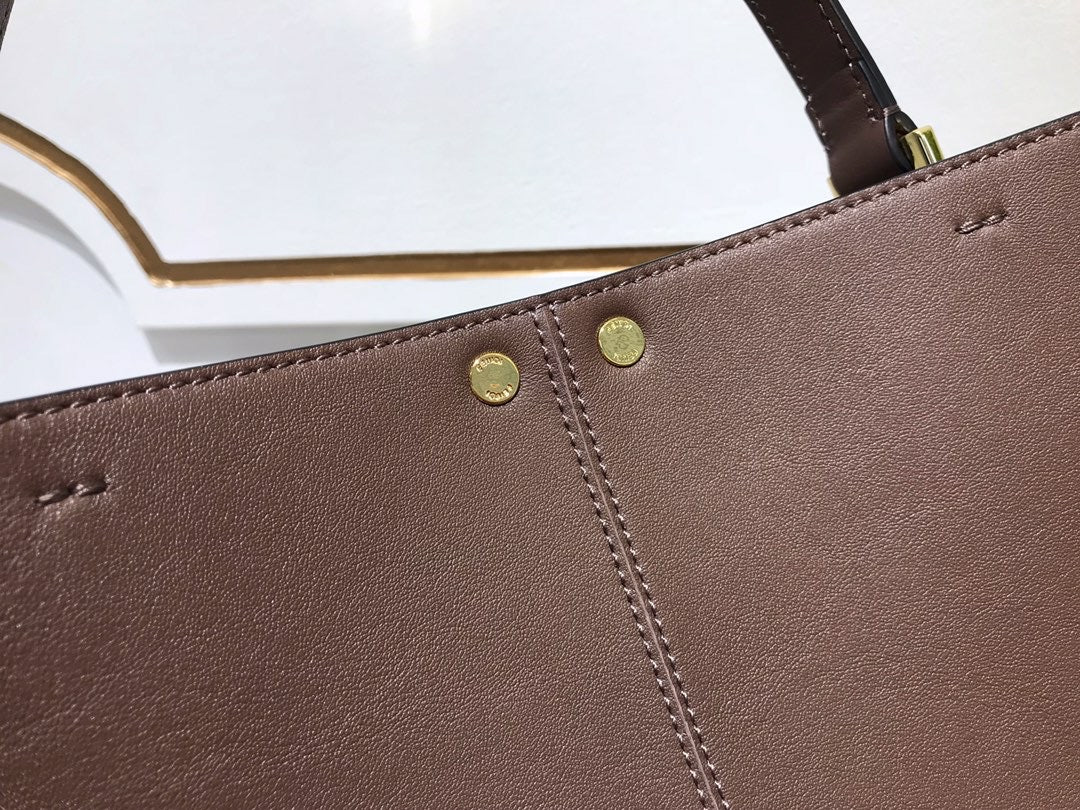 [TOP] FENDI  Peekaboo Medium X-Lite Bag - Dark Brown