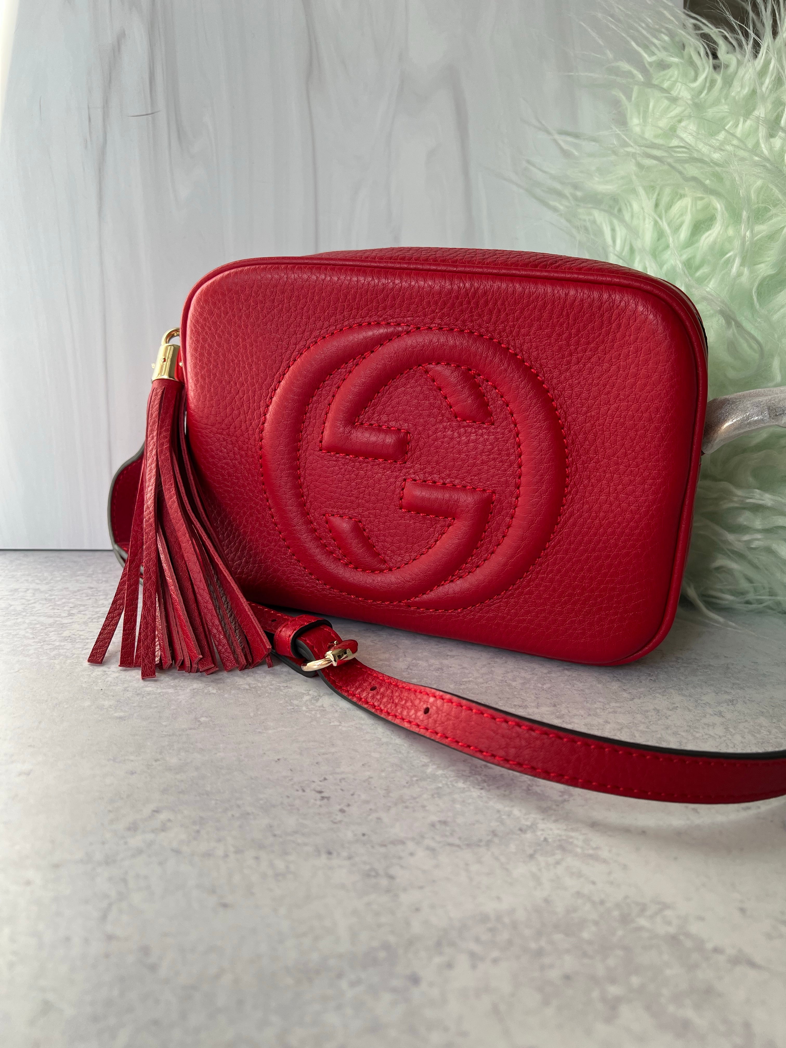 [TOP] GUCCI Soho Bag - Red