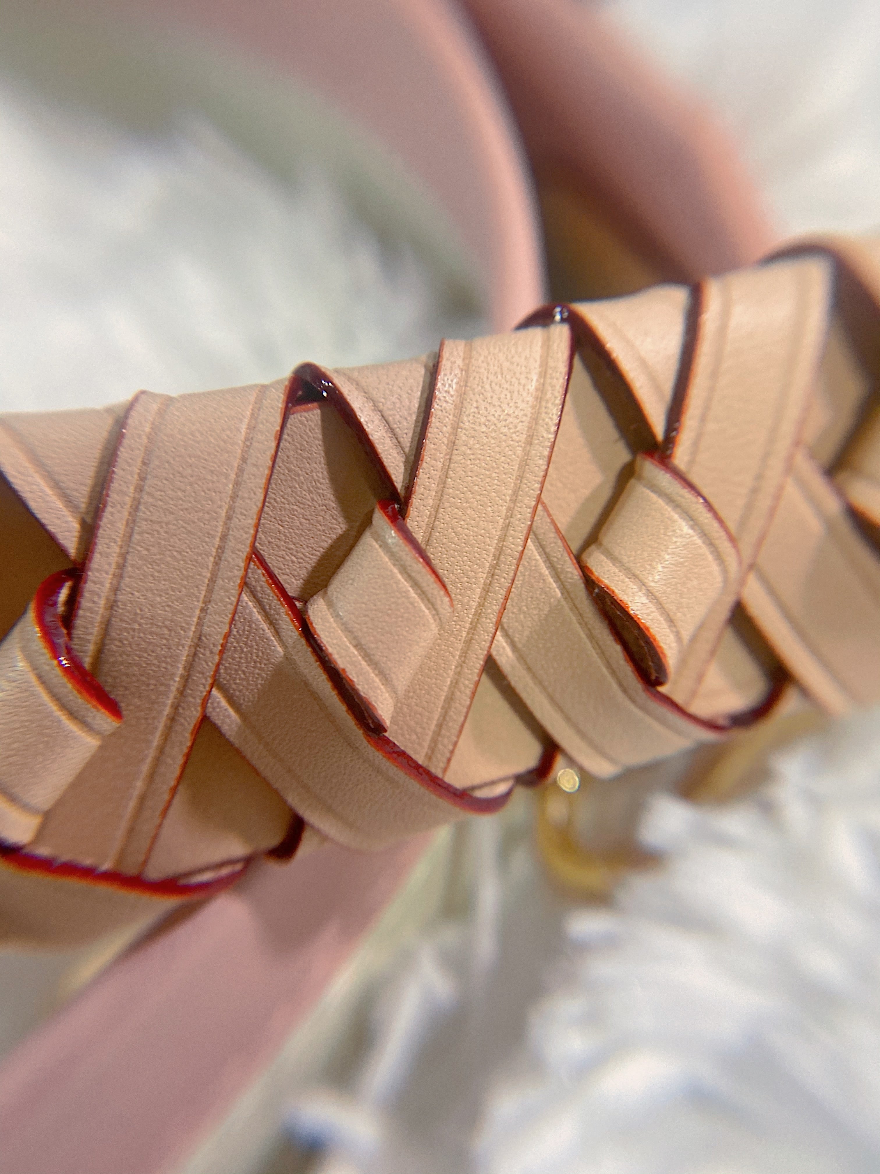 [TOP] Louis Vuitton LV  Noe Monogram Bag With Braided Handle 26×26×17.5CM- Pink