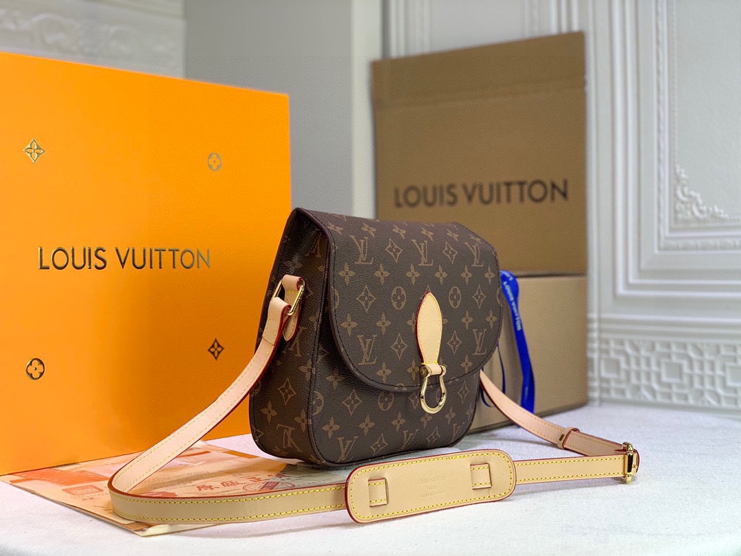 [TOP] Louis Vuitton LV LVSaint Cloud Monogram canvas bag