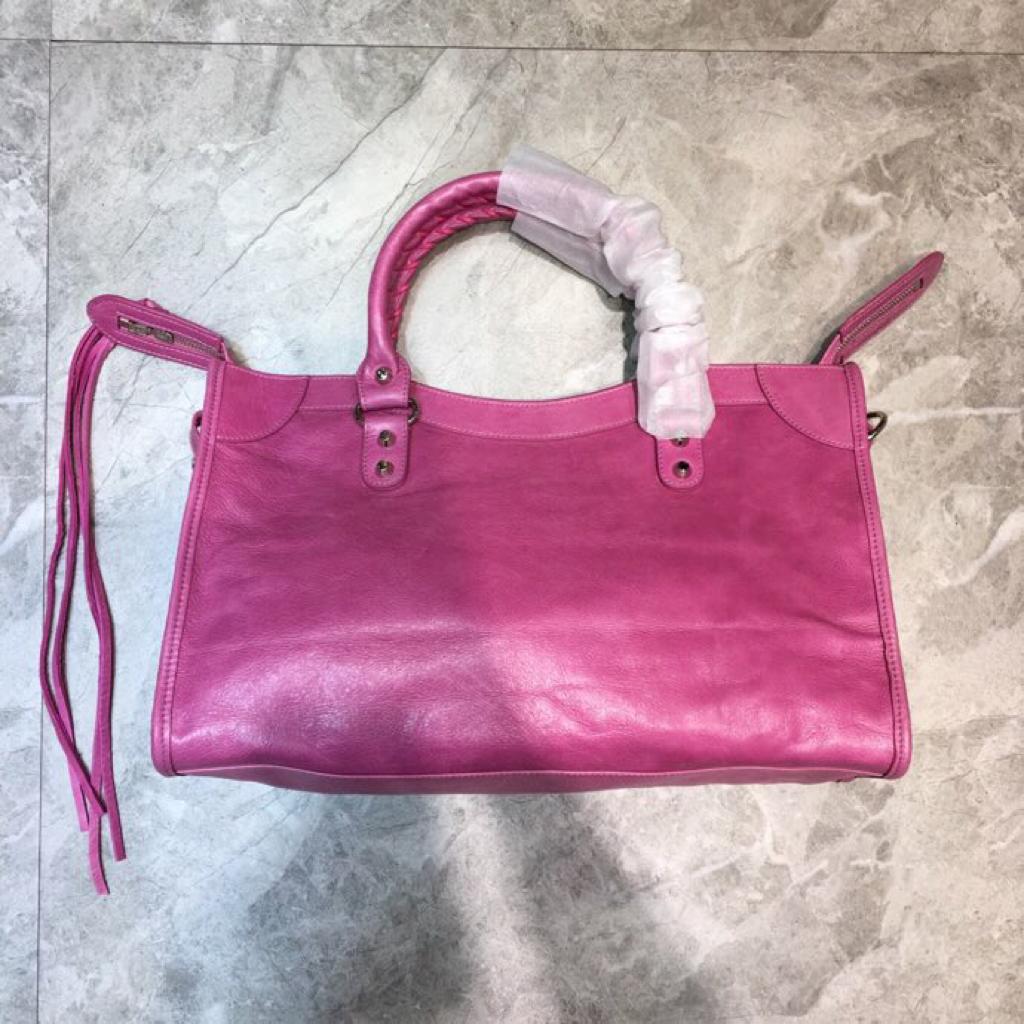 [TOP] BALENCIAGA City S Aged Calfskin Bag - Pink