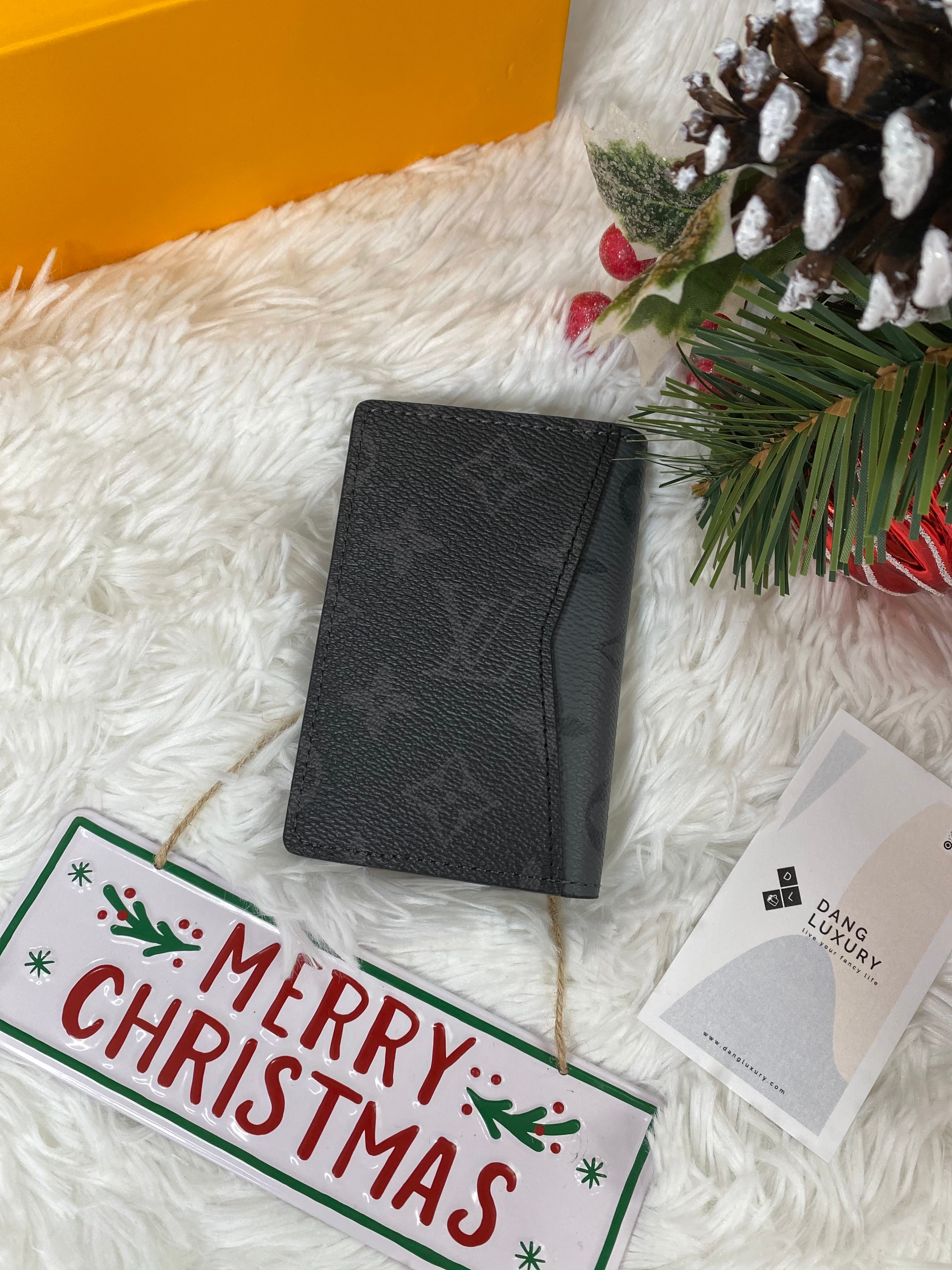 [TOP] Louis Vuitton LV Monogram LV Unisex Monogram Calfskin Folding Wallet Card Holders