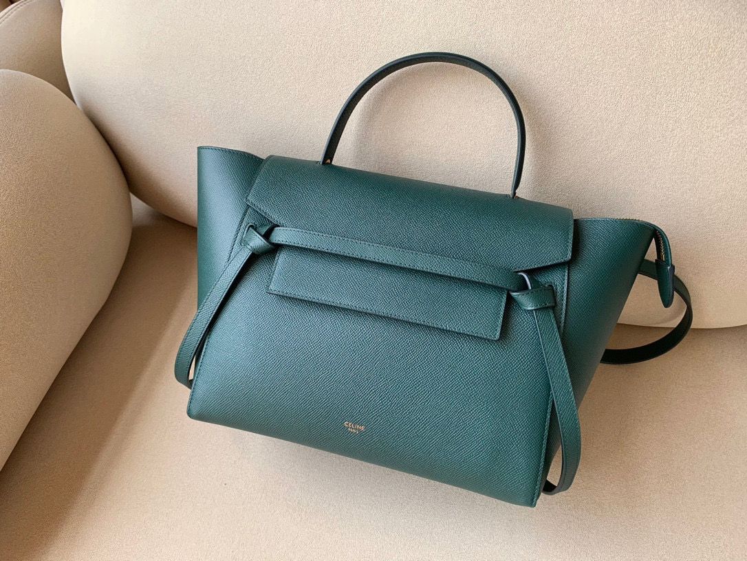 [TOP] CELINE Mini Belt Bag - Amazon Green