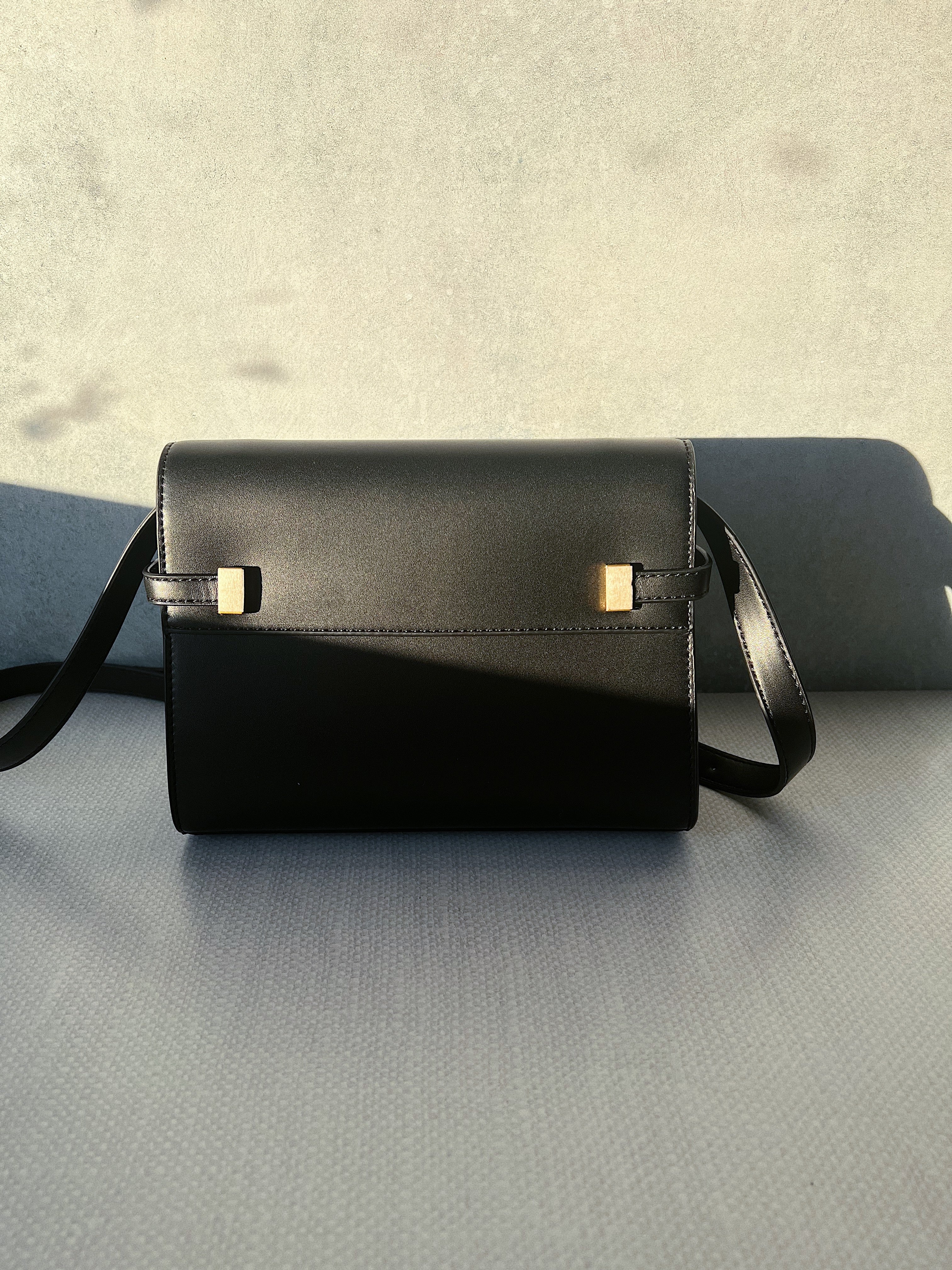 [TOP] Yves Saint Laurent YSL Manhattan Black Bag