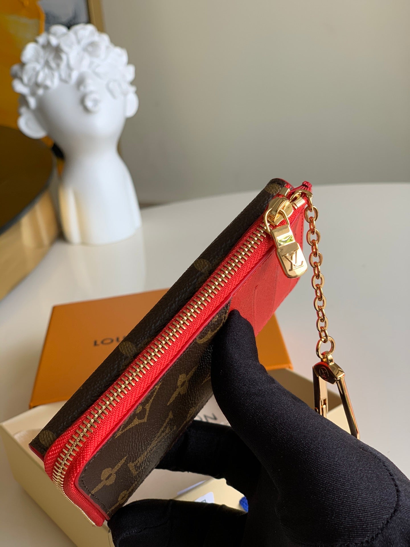 [TOP] Louis Vuitton LV LV Compact Key Wallet - Monogram