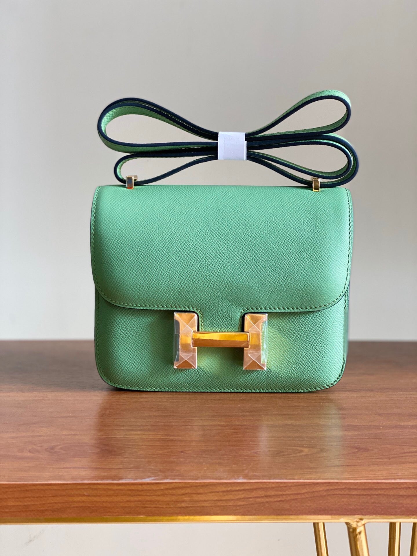 [TOP] HERMES Constance Bag 24cm - Green & GHW