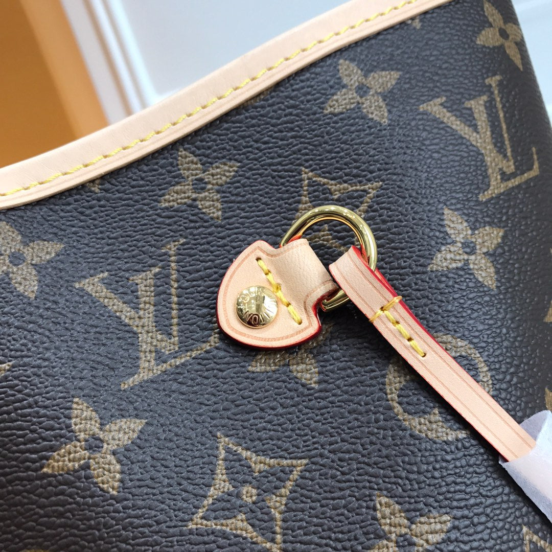 [TOP] Louis Vuitton LV Neverfull GM 39x33x20cm Monogram - Beige